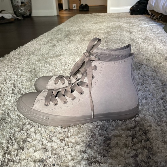 Grey Suede Converse Size 9
